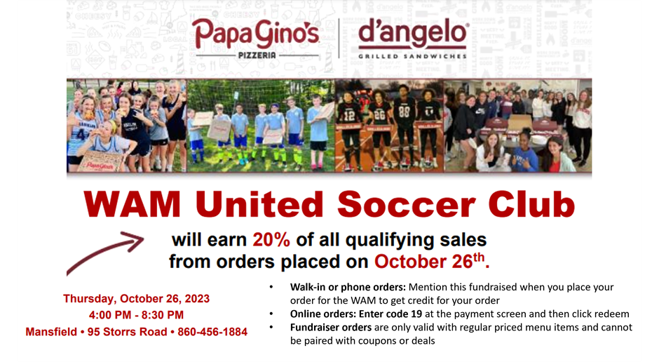 Papa Gino's Fundraiser